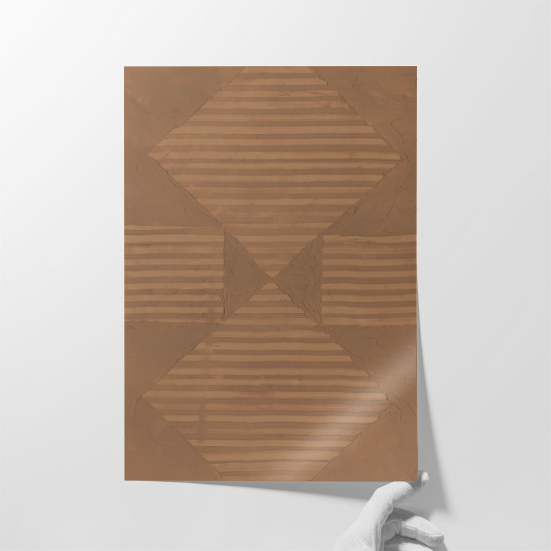 Terracotta Etching I - Canvas Print Wall Art