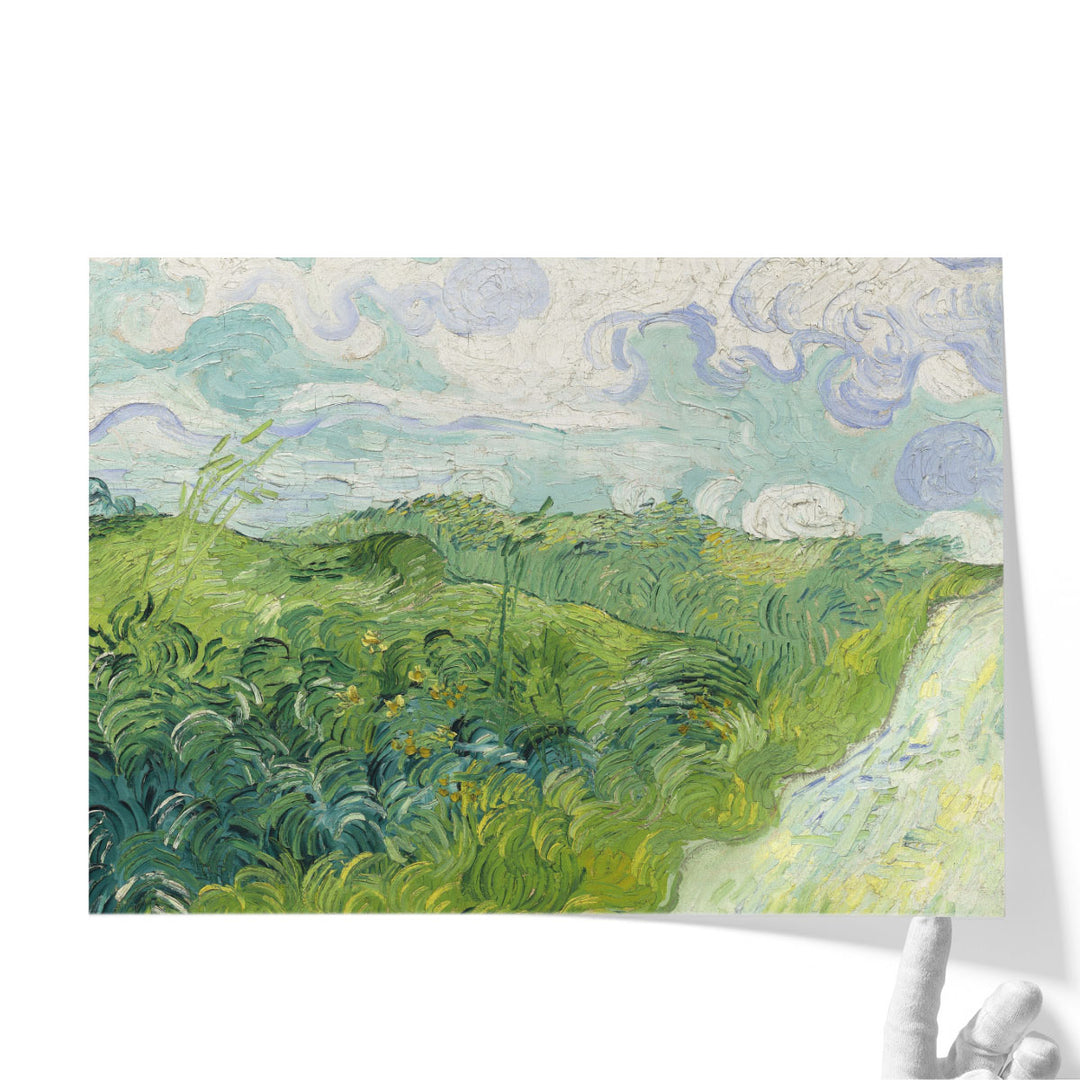 Green Wheat Fields, Auvers, 1890 - Canvas Print Wall Art