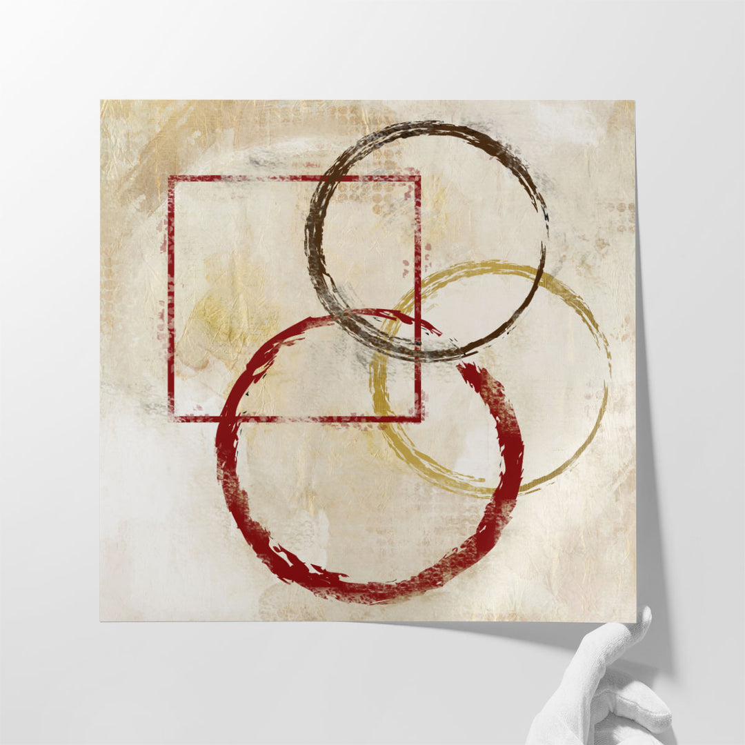 Circles And Squares 1 - Canvas Print Wall Art