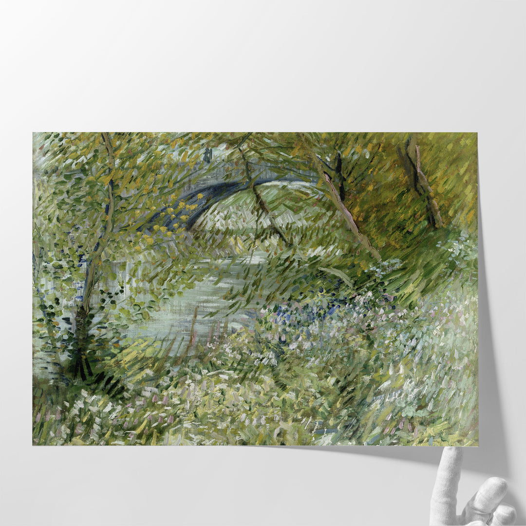 River Bank in Springtime, 1887 - Canvas Print Wall Art