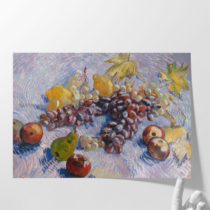 Grapes, Lemons, Pears, and Apples, 1887 - Canvas Print Wall Art