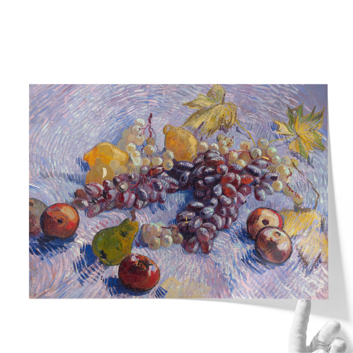 Grapes, Lemons, Pears, and Apples, 1887 - Canvas Print Wall Art