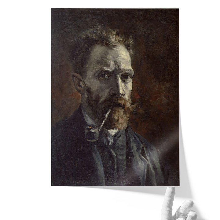 Self-Portrait with Pipe, 1886 - Canvas Print Wall Art