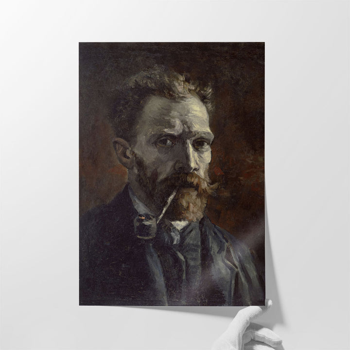 Self-Portrait with Pipe, 1886 - Canvas Print Wall Art