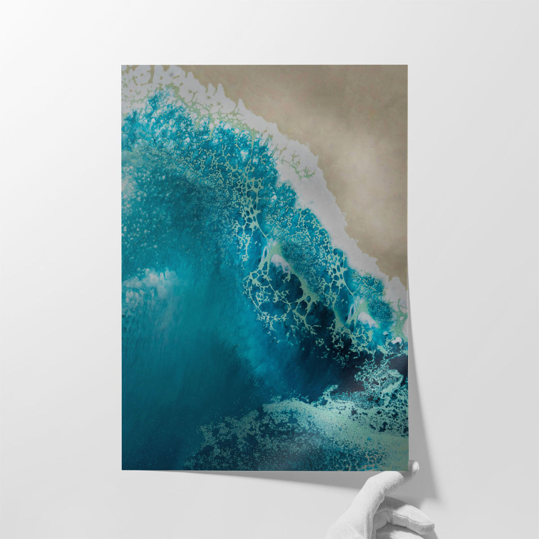 Bondi Beach Break Away Reef - Canvas Print Wall Art