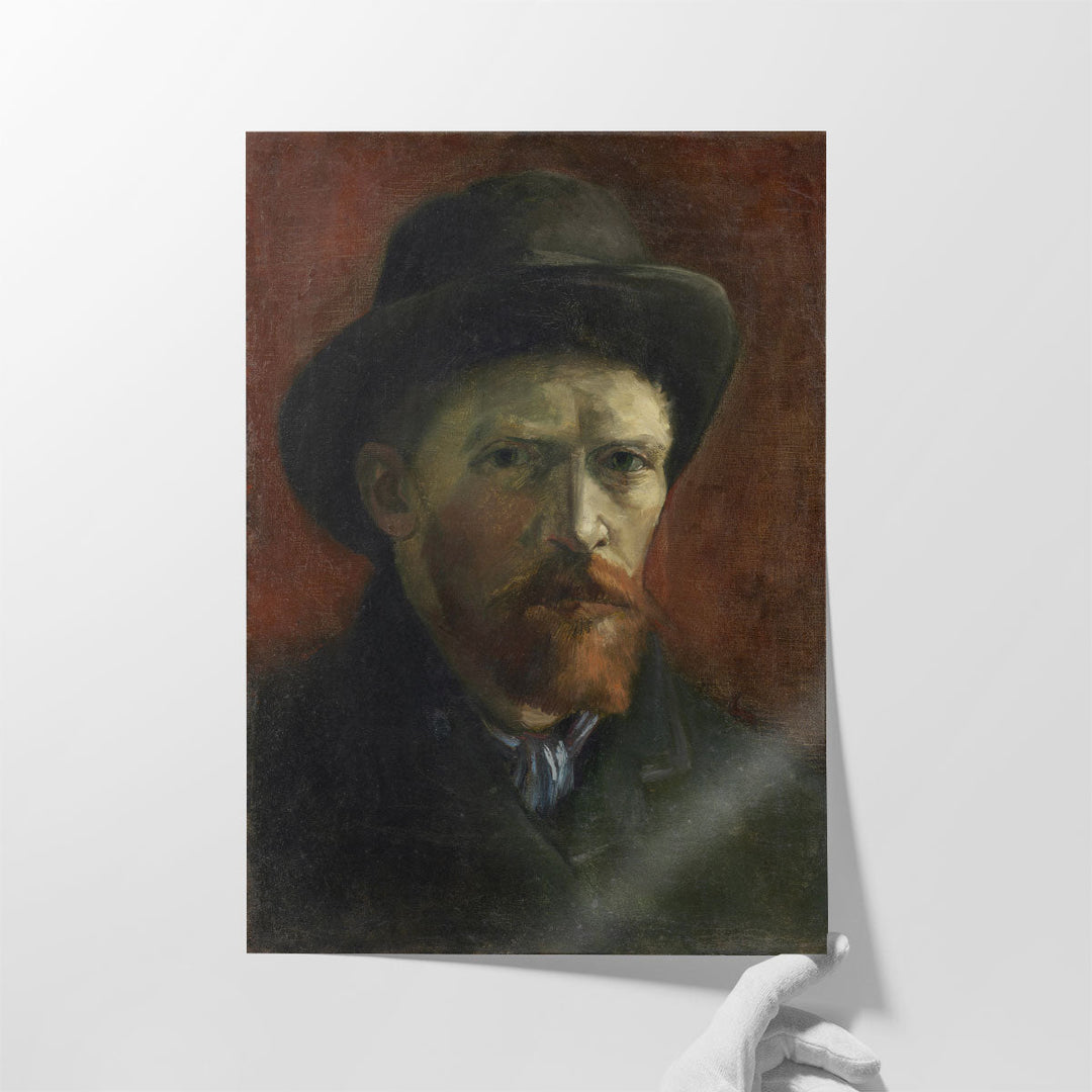 Self-Portrait with Dark Felt Hat, 1886 - Canvas Print Wall Art