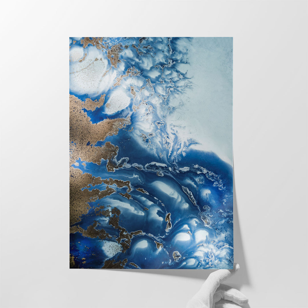 Ocean Wave Waltz  3 - Canvas Print Wall Art