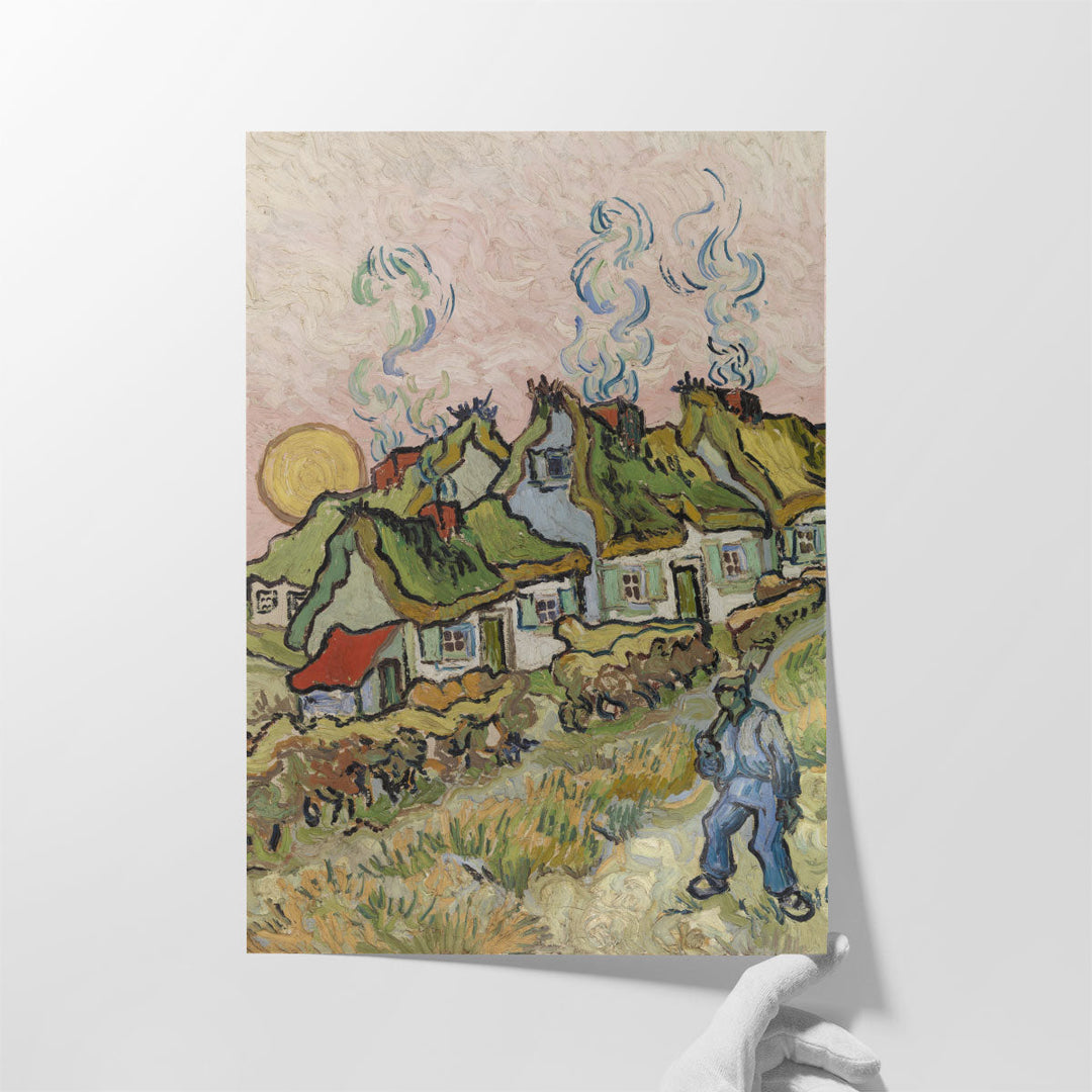 Houses and Figure, 1890 - Canvas Print Wall Art