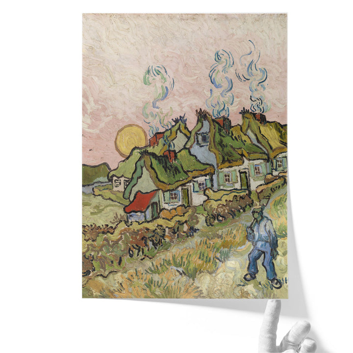 Houses and Figure, 1890 - Canvas Print Wall Art