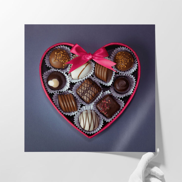 Chocolate Heart - Canvas Print Wall Art