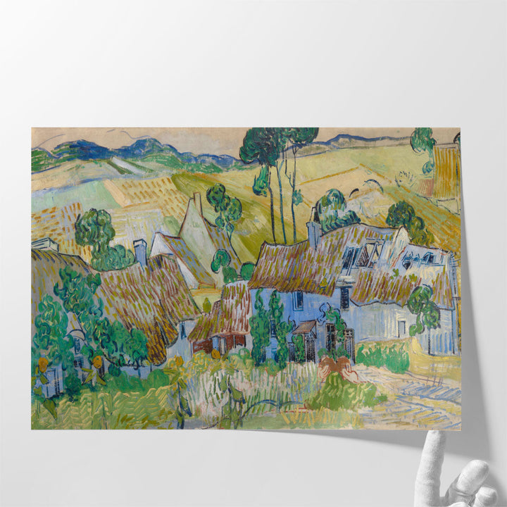 Farms Near Auvers, 1890 - Canvas Print Wall Art