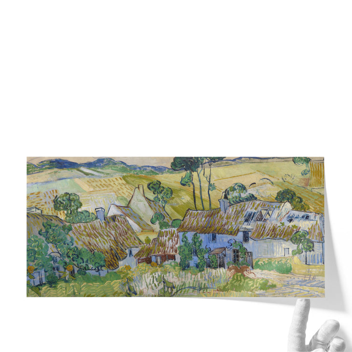 Farms Near Auvers, 1890 - Canvas Print Wall Art
