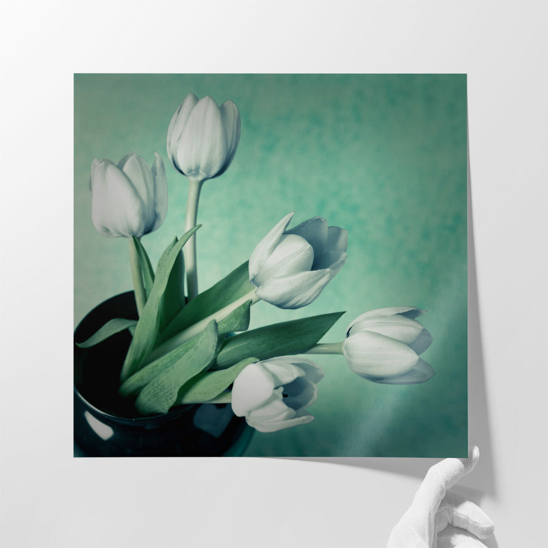 Tulips in a Vase - Canvas Print Wall Art