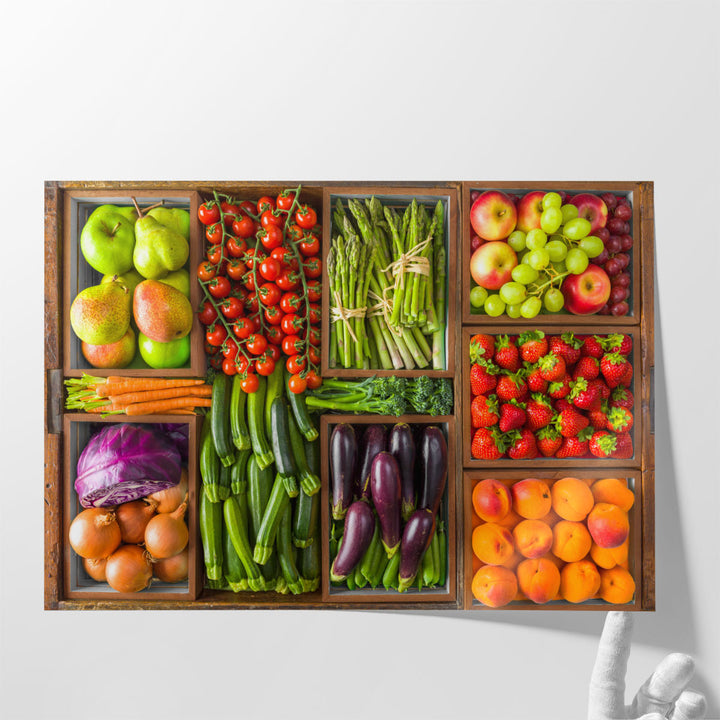 Fruit and Vegetables - Canvas Print Wall Art