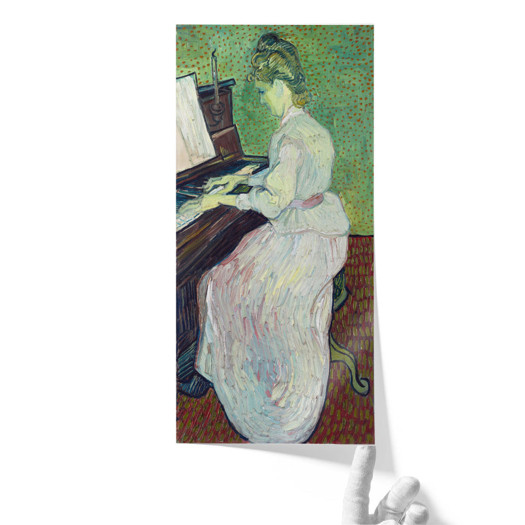 Marguerite Gachet at the Piano, 1890 - Canvas Print Wall Art