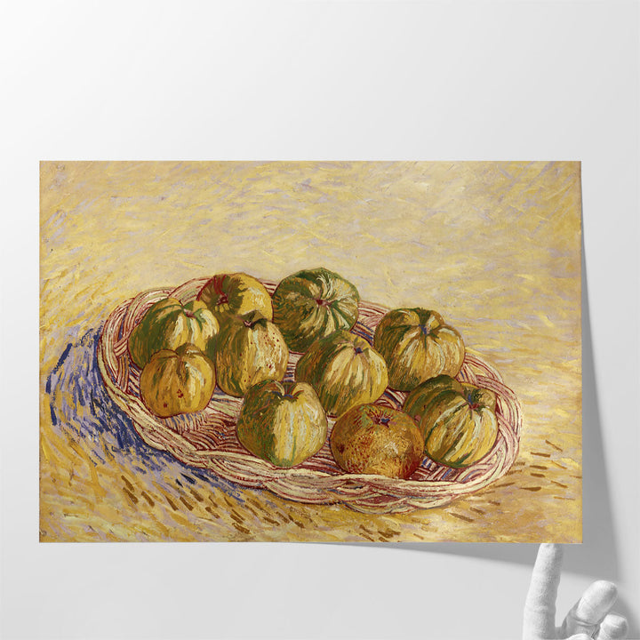 Still Life, Basket of Apples, 1887 - Canvas Print Wall Art