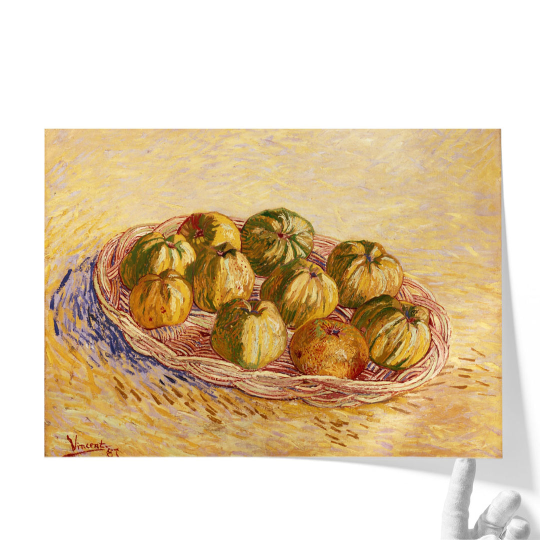 Still Life, Basket of Apples, 1887 - Canvas Print Wall Art