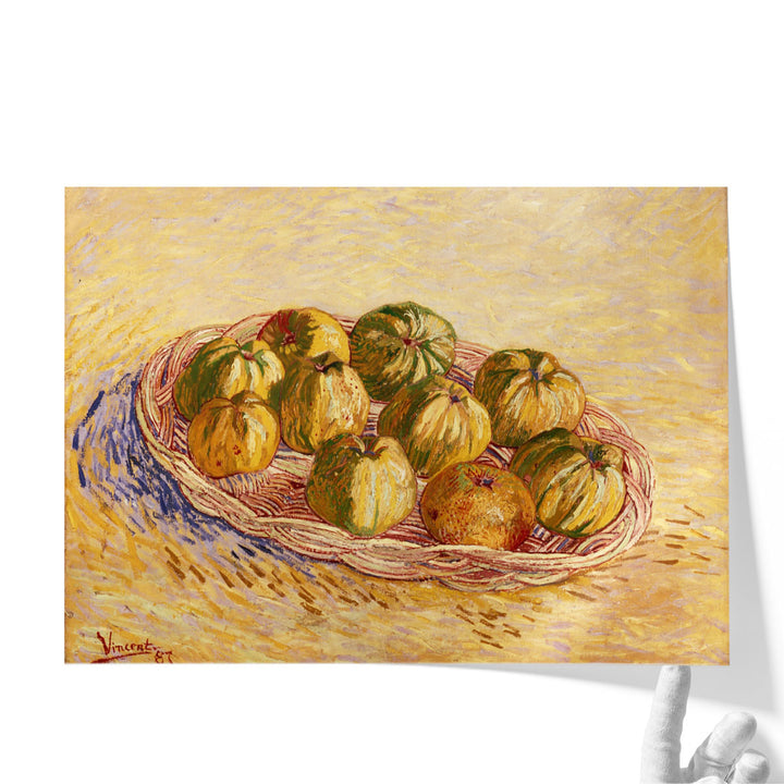 Still Life, Basket of Apples, 1887 - Canvas Print Wall Art