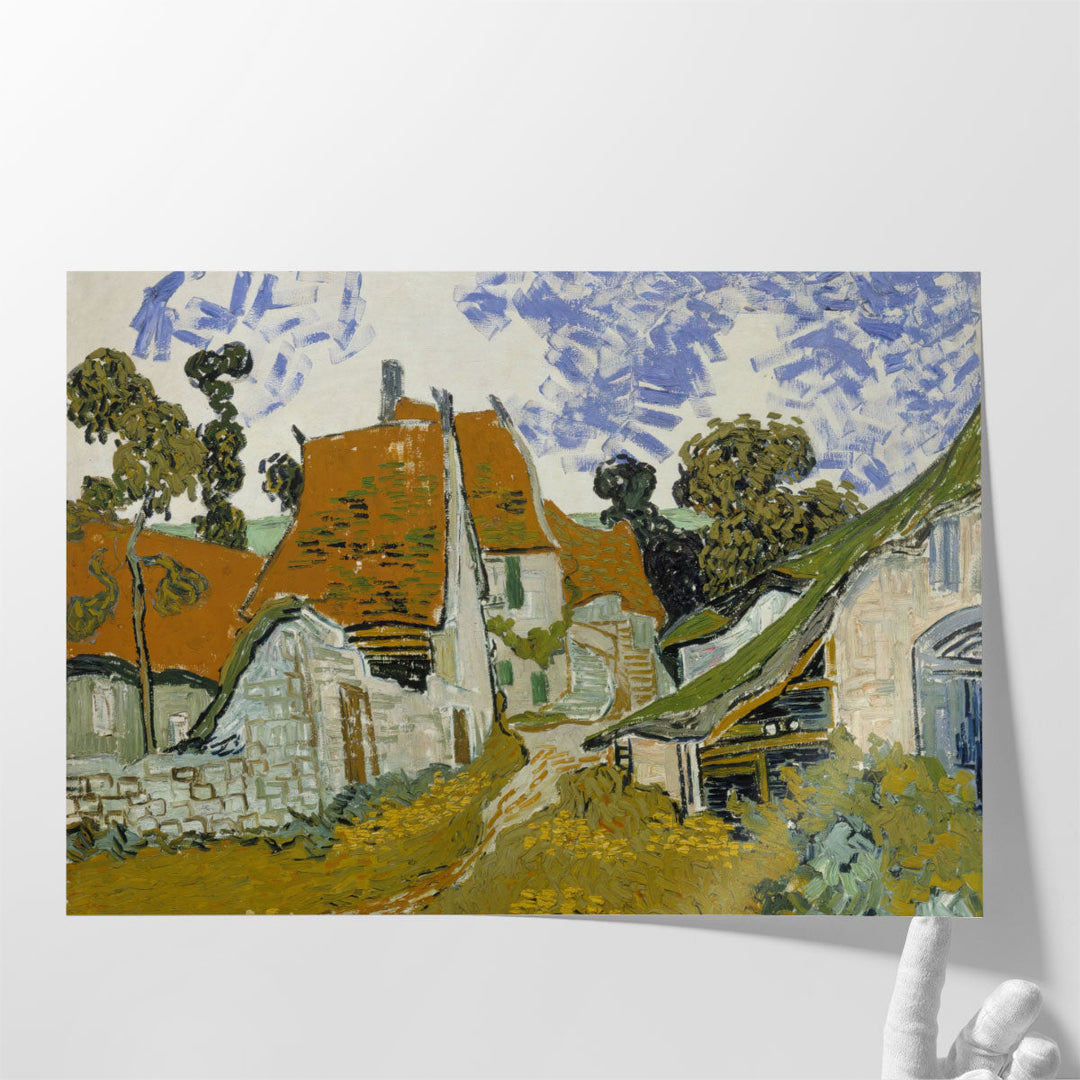 Street in Auvers-sur-Oise, 1890 - Canvas Print Wall Art