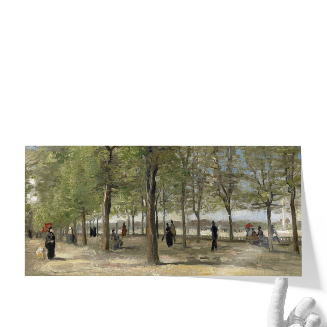 Terrace in the Luxembourg Gardens, 1886 - Canvas Print Wall Art