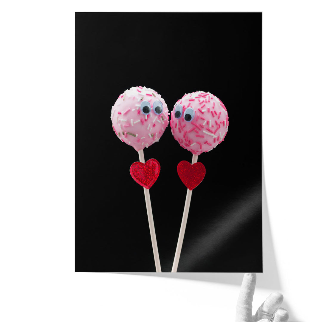 Lovely Popcake Couple - Canvas Print Wall Art