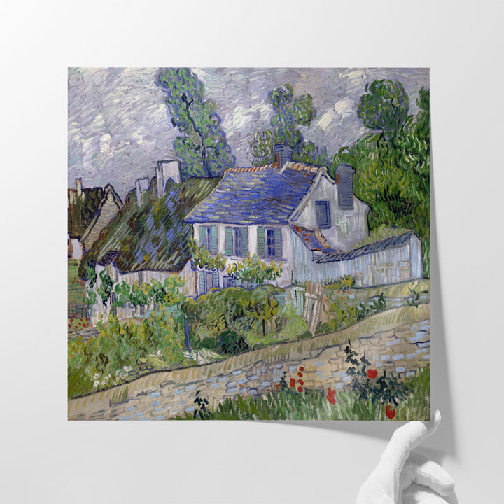 Houses at Auvers, 1890 - Canvas Print Wall Art