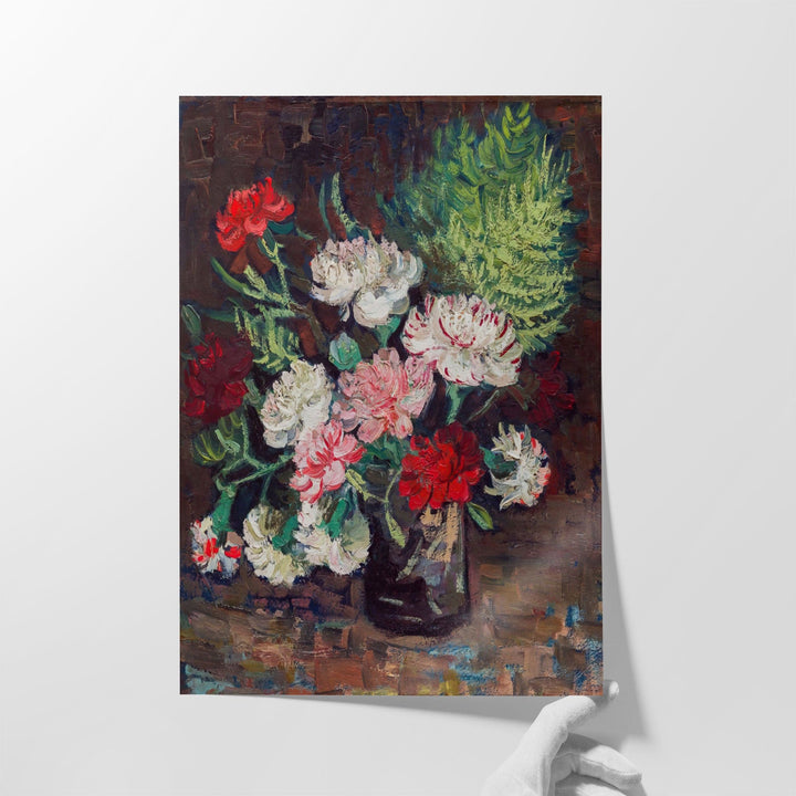 Vase with Carnations, 1886 - Canvas Print Wall Art
