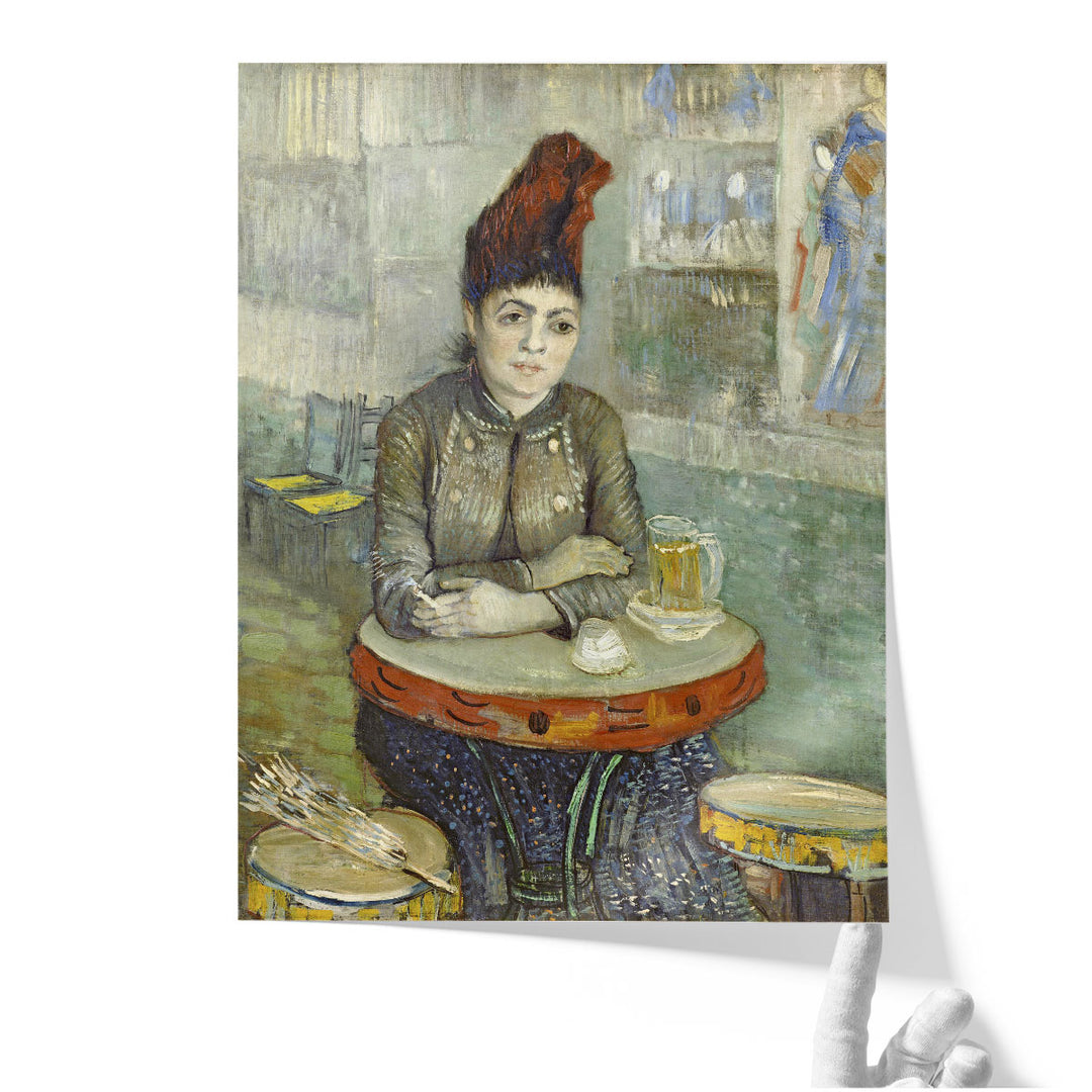 Segatori Sitting in the Cafe du Tambourin, 1887 - Canvas Print Wall Art