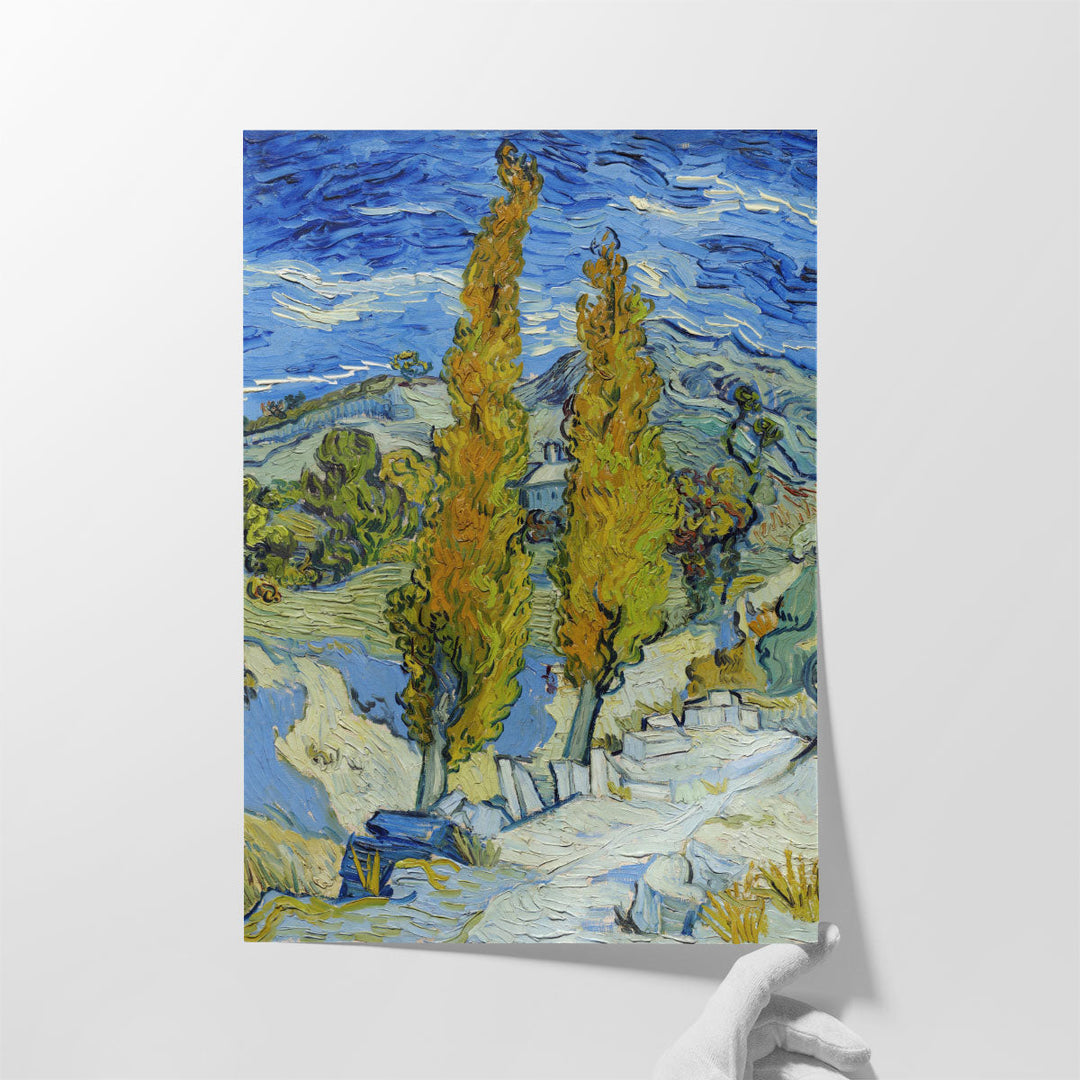 The Poplars at Saint-Remy, 1889 - Canvas Print Wall Art