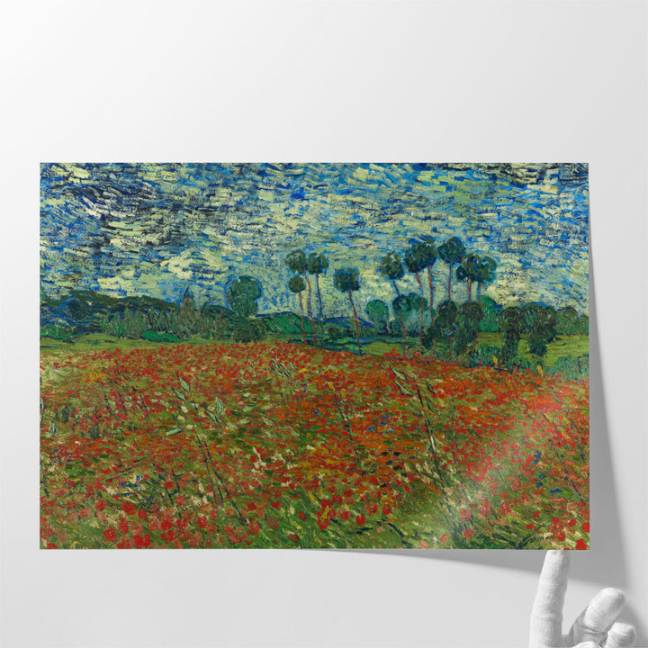 Field Of Poppies, Auvers-sur-Oise, 1890 - Canvas Print Wall Art