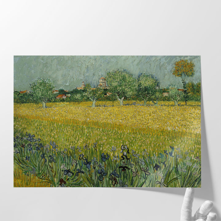 Field With Flowers Near Arles, 1888 - Canvas Print Wall Art