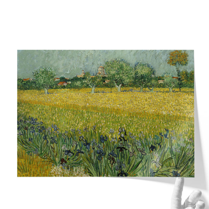 Field With Flowers Near Arles, 1888 - Canvas Print Wall Art