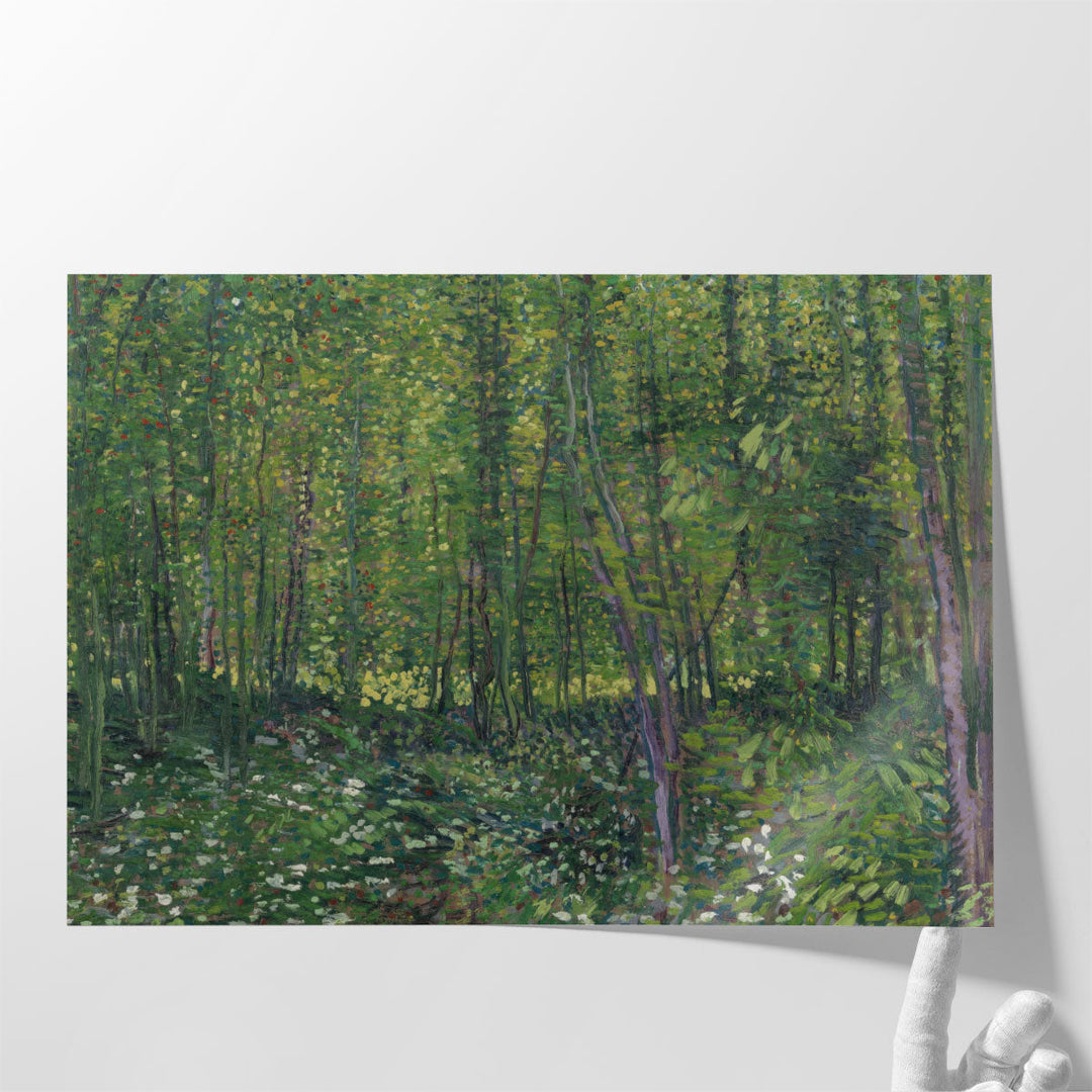 Trees and Undergrowth, 1887 - Canvas Print Wall Art