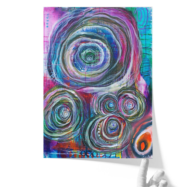 Circular Abstraction - Canvas Print Wall Art