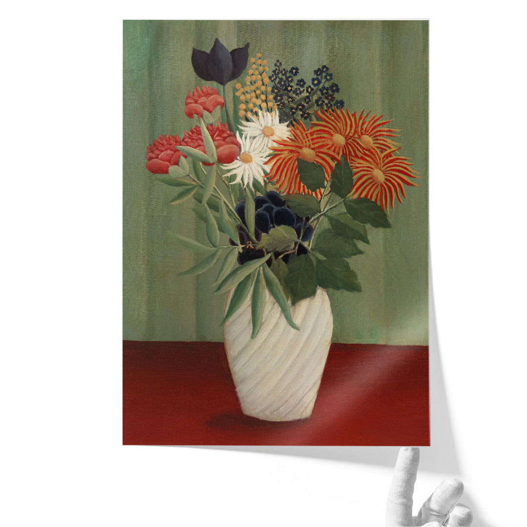 Bouquet of Flowers with China Asters and Tokyos, 1910 - Canvas Print Wall Art