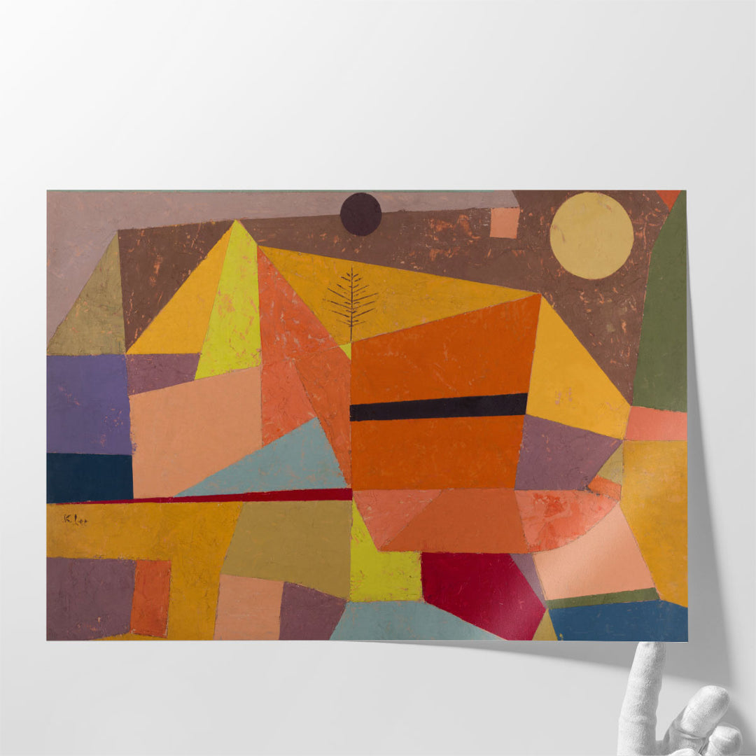 Heitere Gebirgslandschaft, Joyful Mountain Landscape, 1929- Canvas Print Wall Art