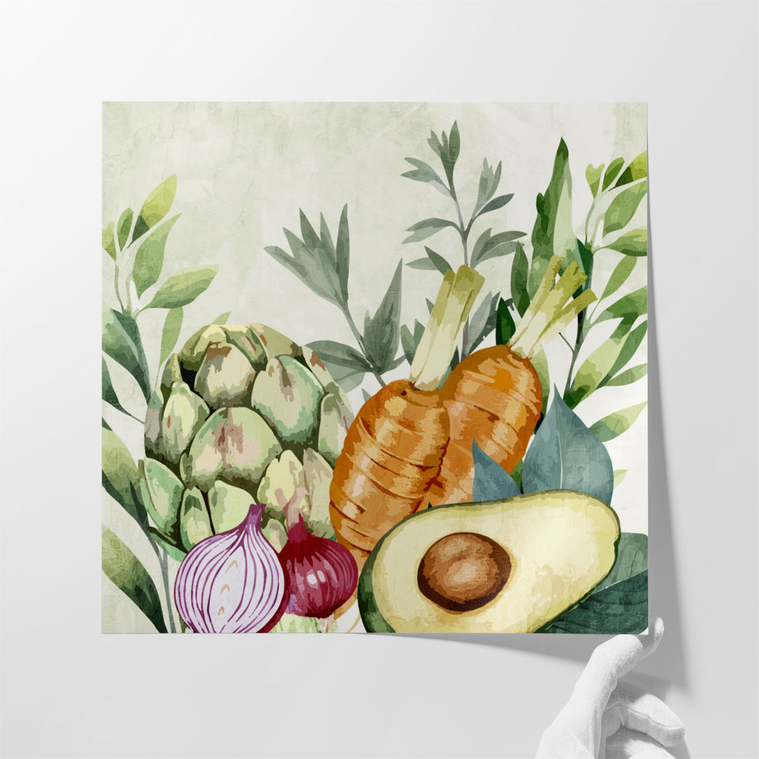 Veggie Farm 2 - Canvas Print Wall Art