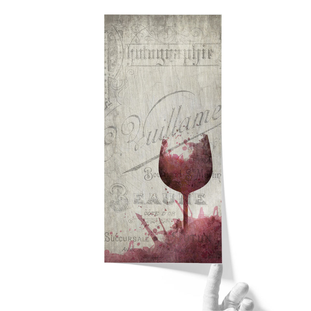 Splashes of Wine - Canvas Print Wall Art