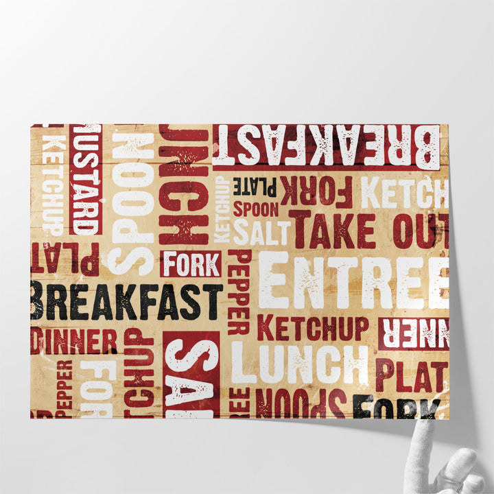 Breakfast Lunch - Canvas Print Wall Art