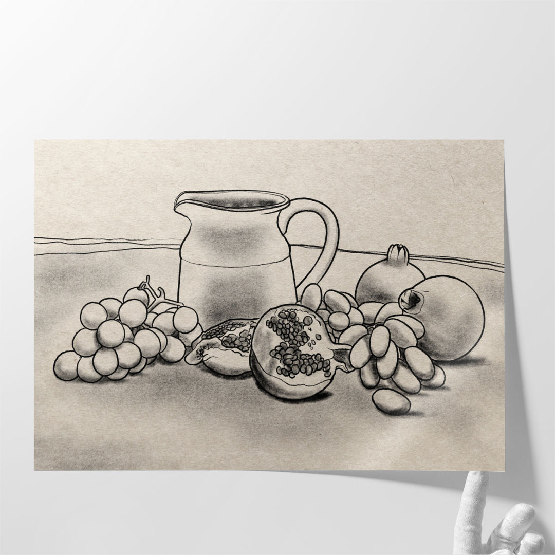 Fruits And Wine - Canvas Print Wall Art