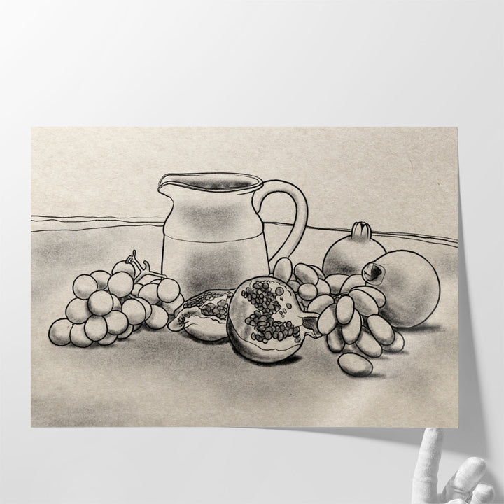 Fruits And Wine - Canvas Print Wall Art
