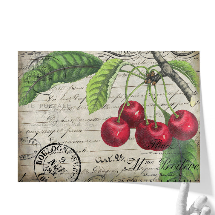 Vintage Cherries - Canvas Print Wall Art