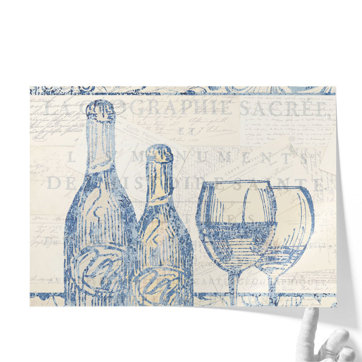 Wine Sketch - Canvas Print Wall Art