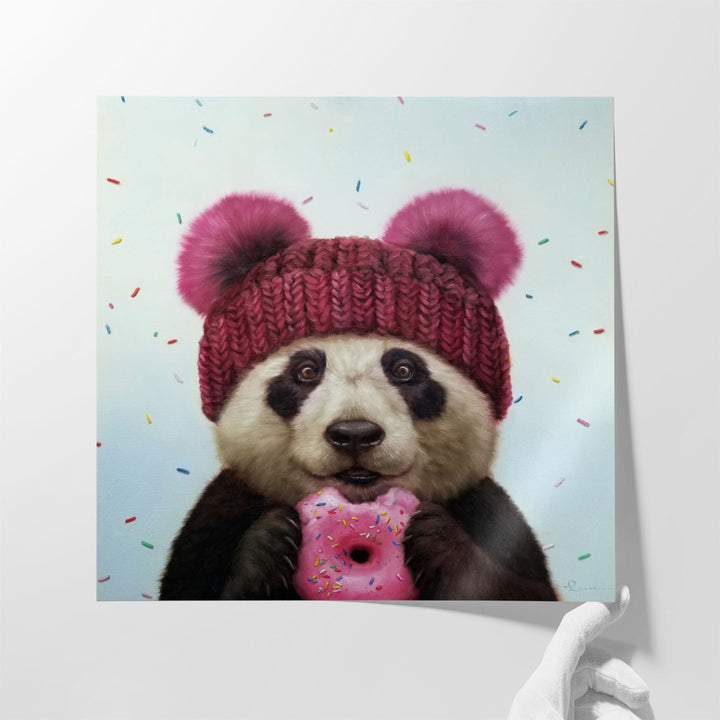 First Bite - Canvas Print Wall Art