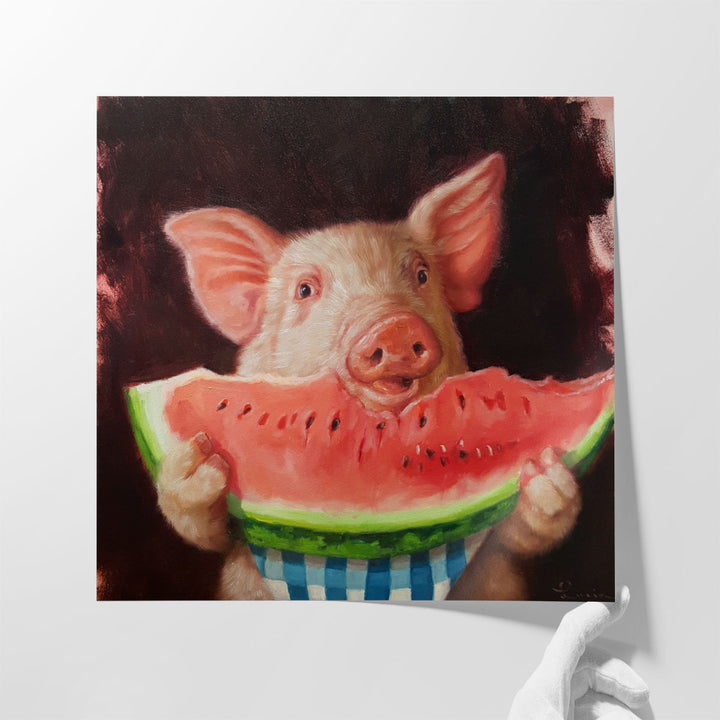 Pig Out - Canvas Print Wall Art