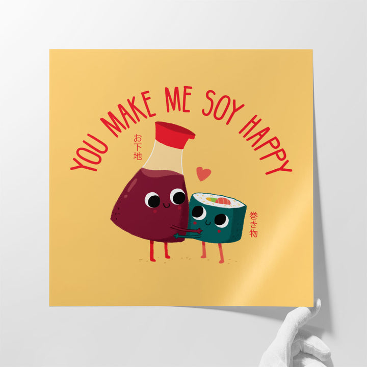 Soy Happy - Canvas Print Wall Art