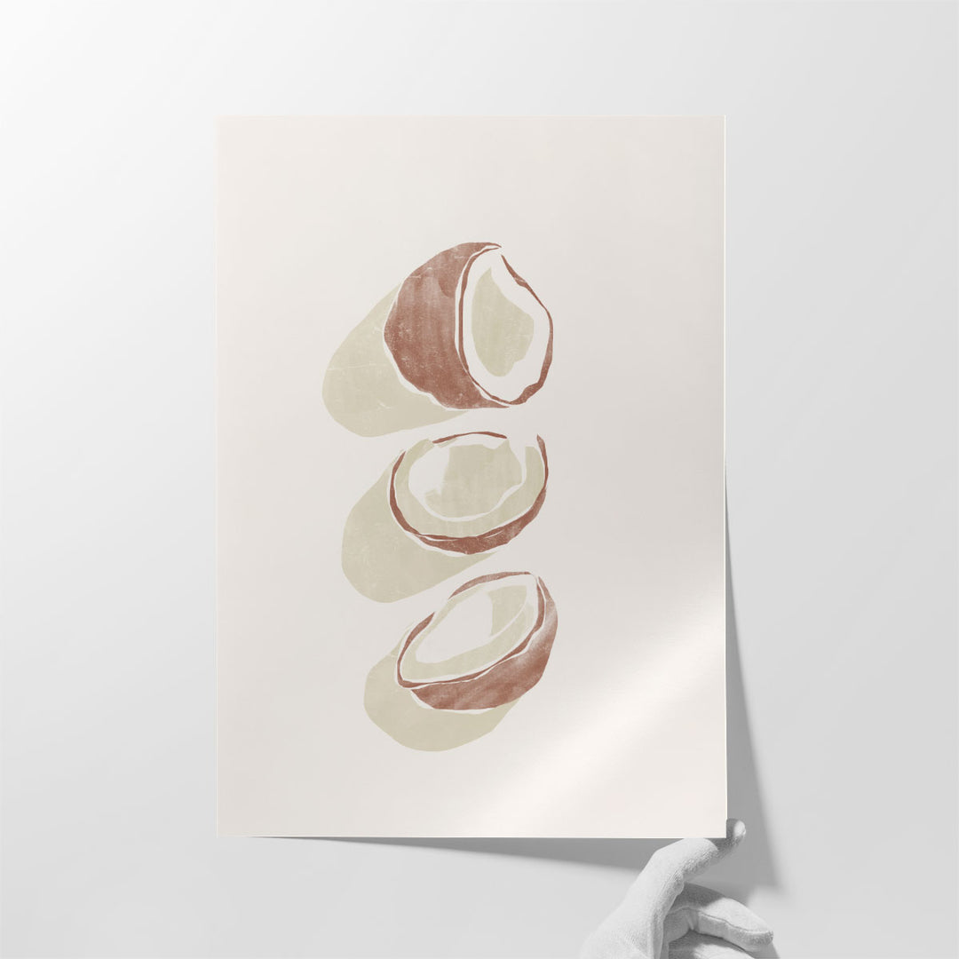 Tropical Coconuts - Canvas Print Wall Art