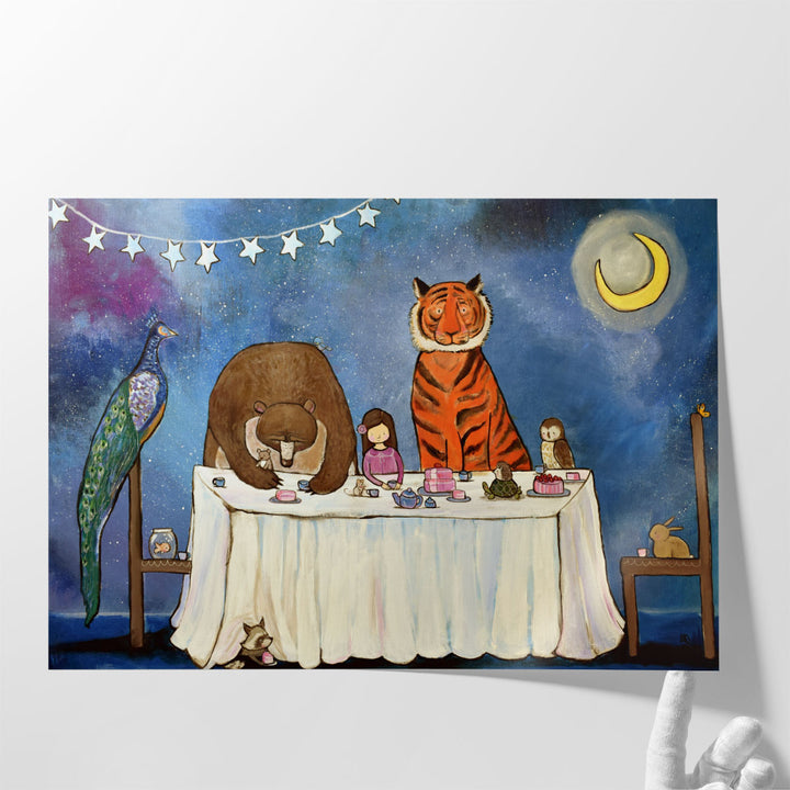 Cake and Tea - Canvas Print Wall Art