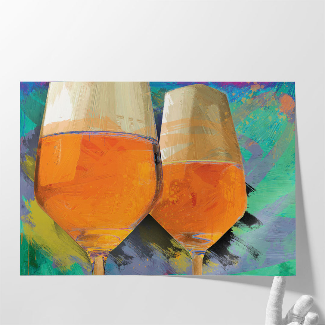 dining area wall decor – fresh orange pop
