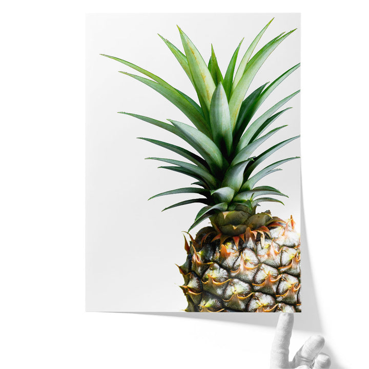 Pineapple on White - Canvas Print Wall Art